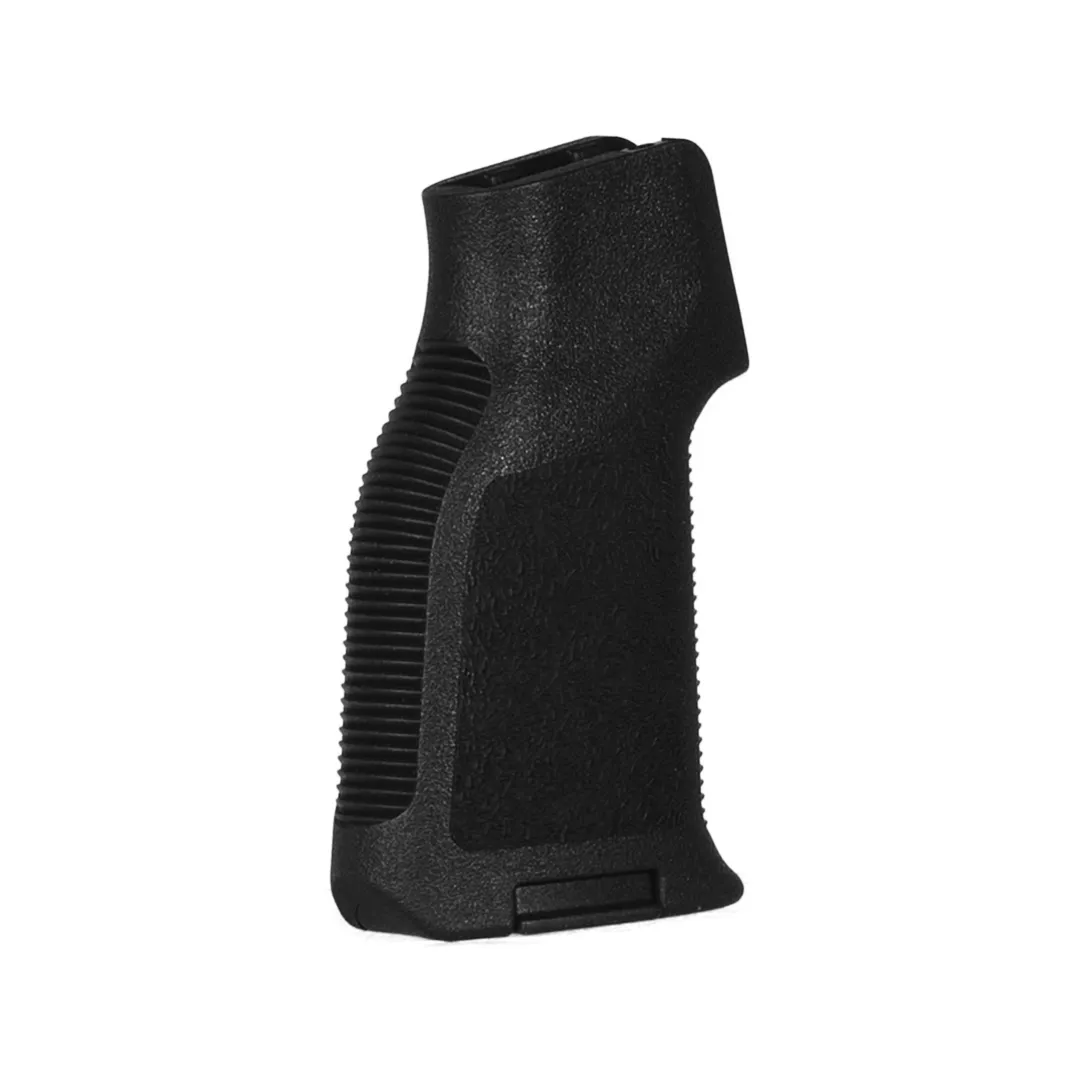 KEY-109 AR-15 grip angled view showing the receiver mounting channel, product view